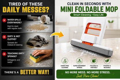 Mini Foldable Mop for Kitchen Buy 1 Get 1 Free